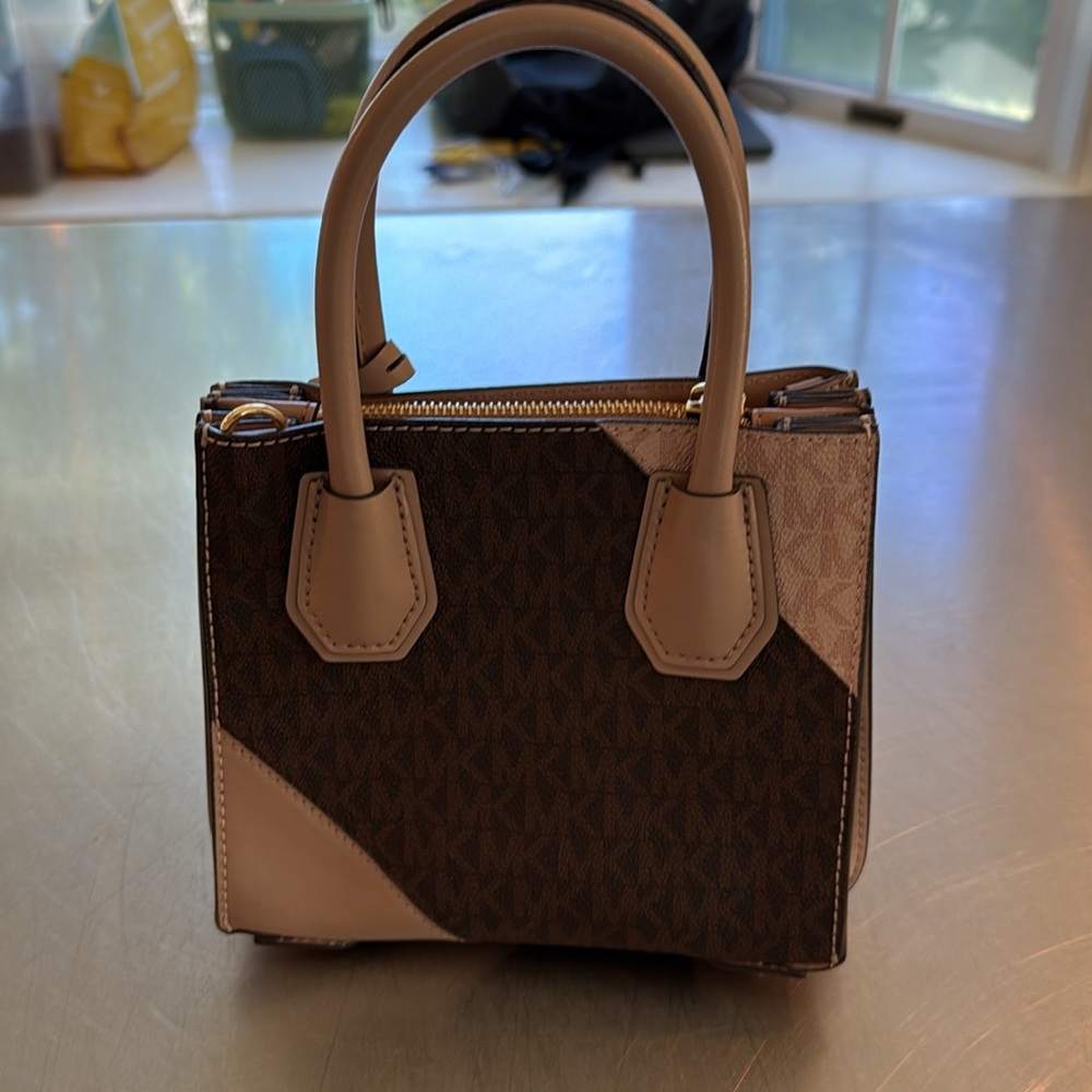 Michael Kors Black Hobo Bag with Gold Accents - Picture 3 of 5